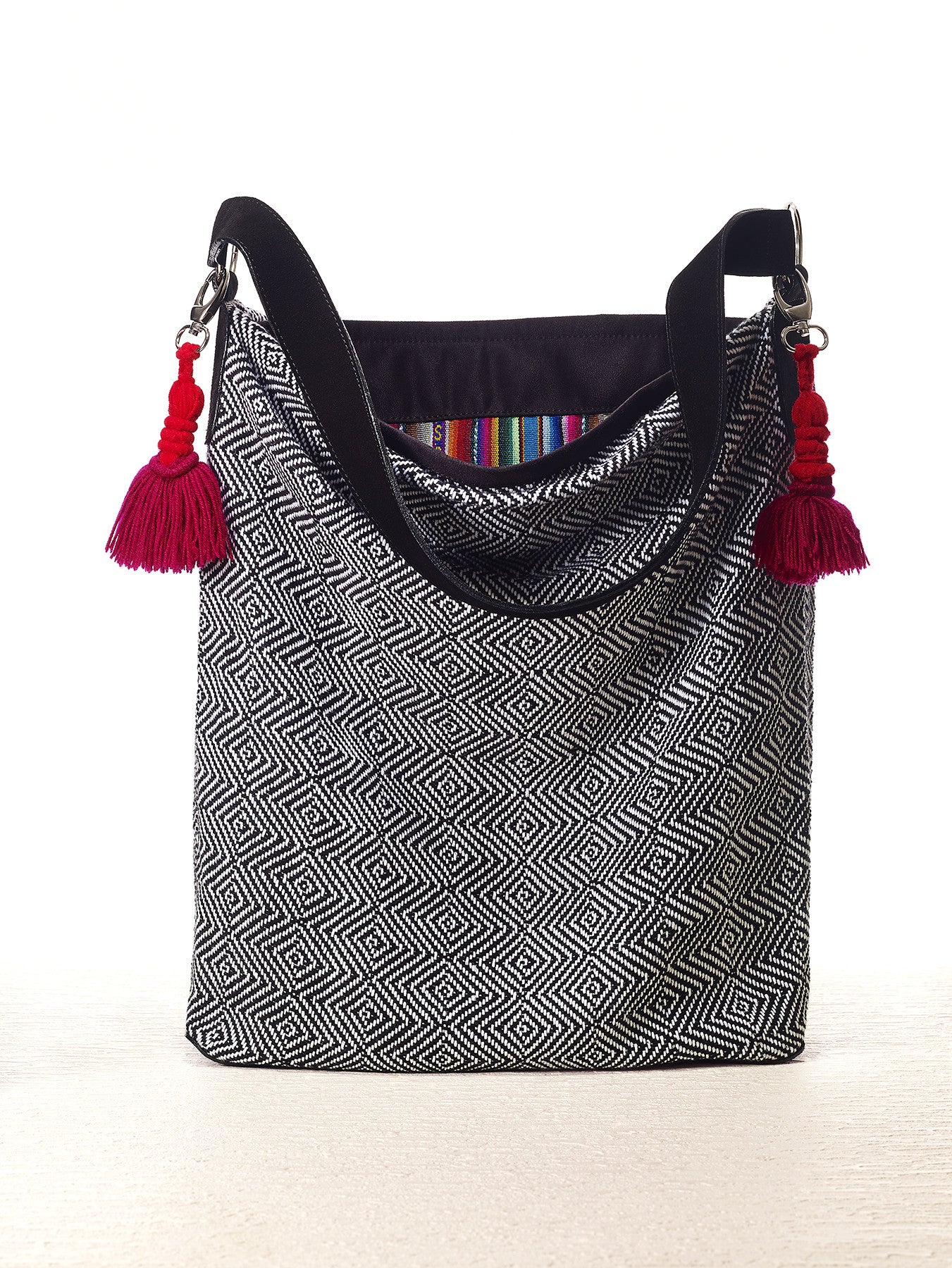 Black Stylish LEATHER WOMENs Cute Handbag Purse SHOULDER Purse with Ta